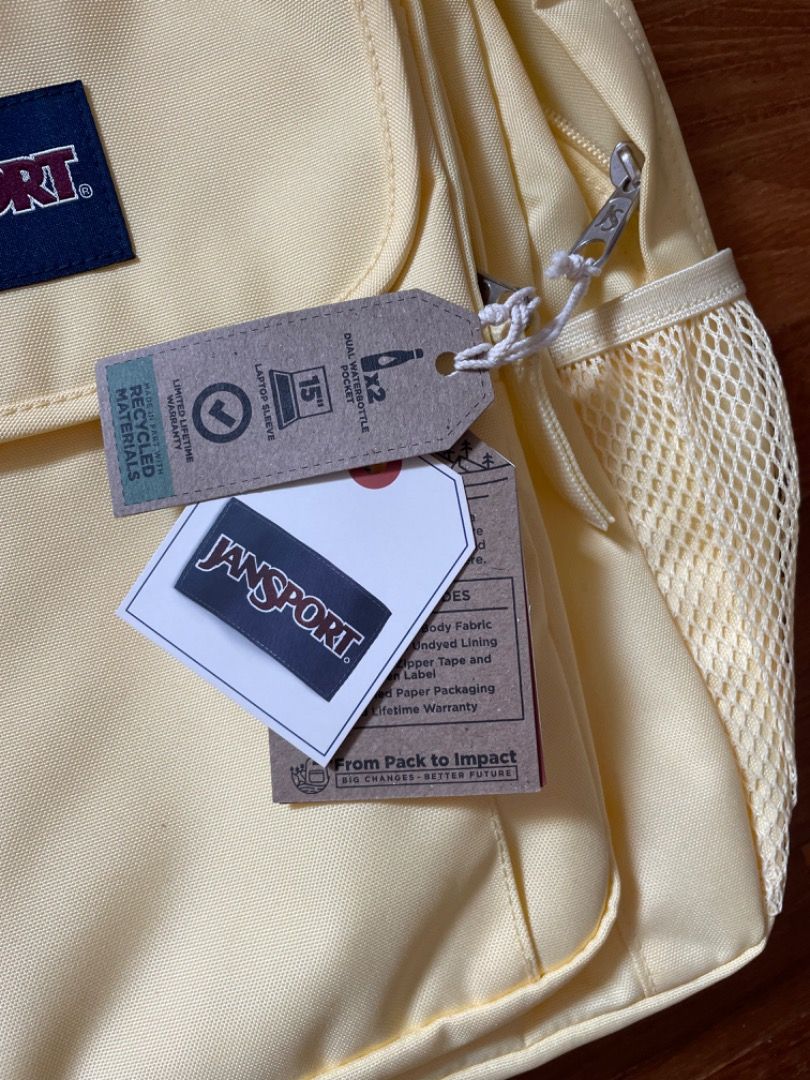 Never used Jansport Yellow rucksack Women s Fashion Bags