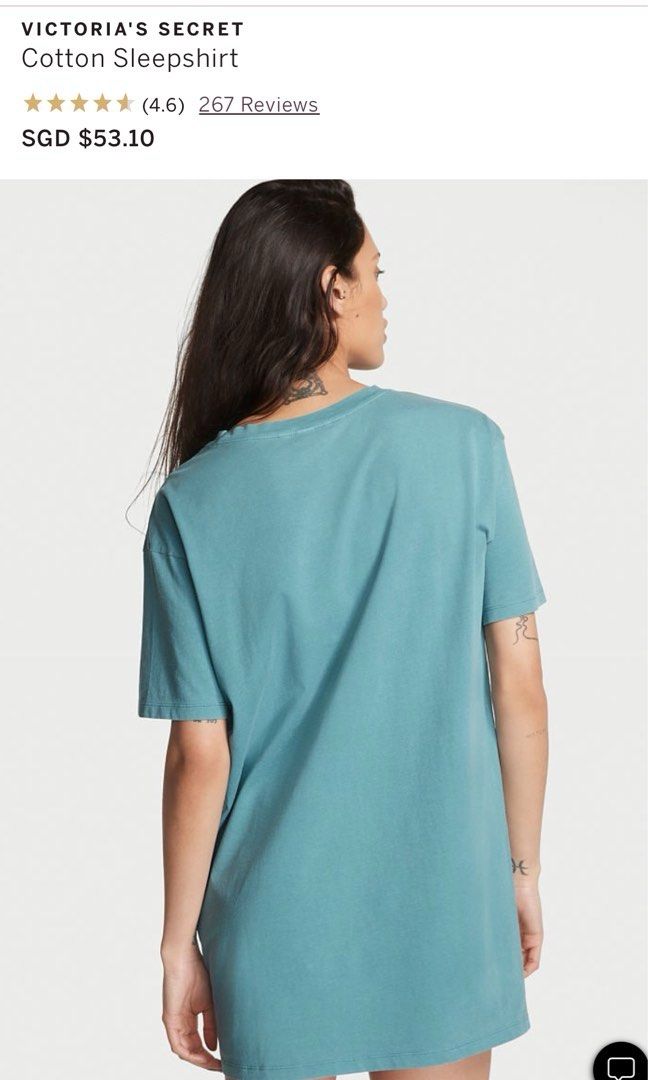 Victoria secret cotton night shirts deals