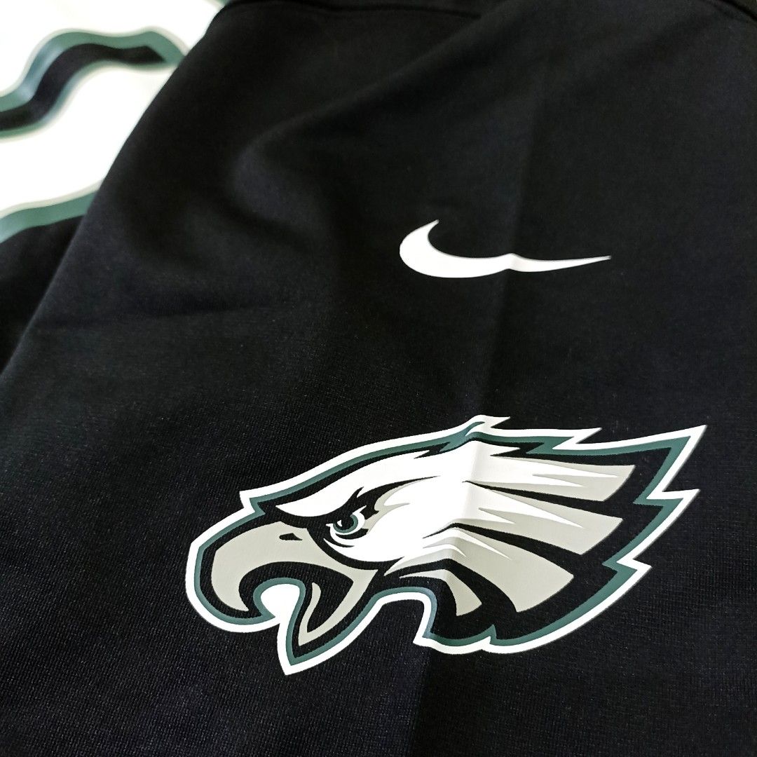 Men's Philadelphia Eagles Nike Black Alternate Custom Game Jersey