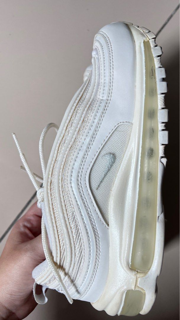 Nike air max 97 reflective logo cream sales