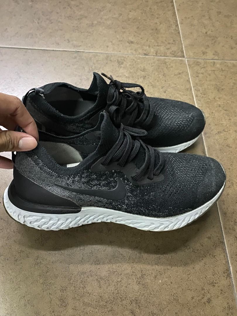 Nike Epic React Flyknit Black Dark Grey (Category: Sneakers) located in Pasig City. Submitted by bootsoftravel_ph (Listing ID 1259268949, Image 1). Description: Nike Epic React Flyknit Black Dark Grey FOR SALE No box No issue Very Good condition Price 2,000 size 7.5us Can do meetups; Pasig, Mandaluyong, Marikina, Manila, Taguig, Taytay, Cainta *Could also do shipping(lalamove) Jrs. Lbc.