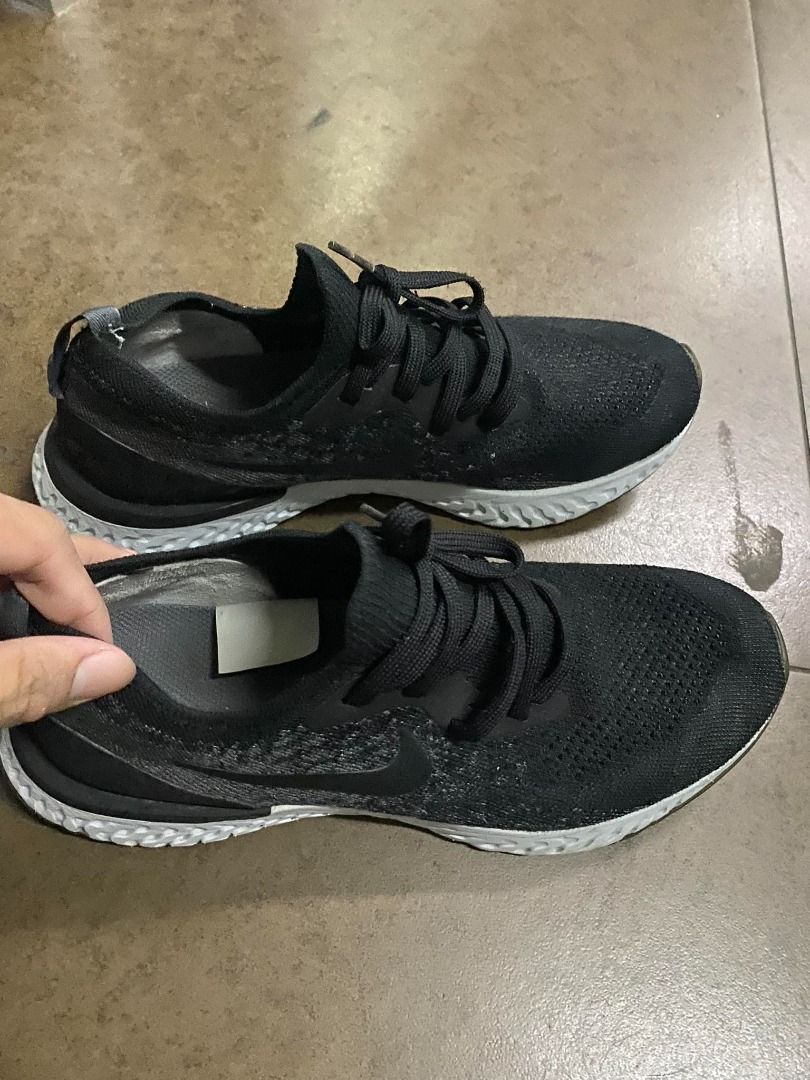 Nike Epic React Flyknit Black Dark Grey (Category: Sneakers) located in Pasig City. Submitted by bootsoftravel_ph (Listing ID 1259268949, Image 3). Description: Nike Epic React Flyknit Black Dark Grey FOR SALE No box No issue Very Good condition Price 2,000 size 7.5us Can do meetups; Pasig, Mandaluyong, Marikina, Manila, Taguig, Taytay, Cainta *Could also do shipping(lalamove) Jrs. Lbc.