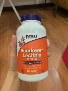 Now Sunflower Lecithin 1200mg - sealed and repacked