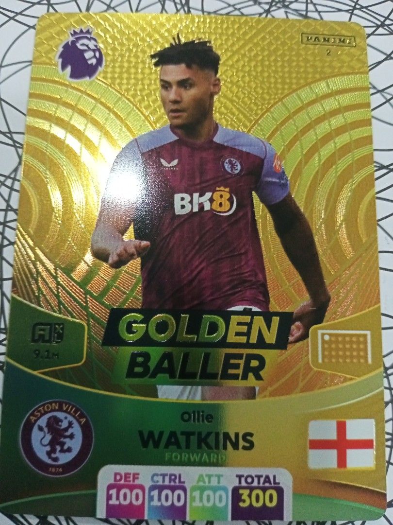 Ollie Watkins Aston Villa Golden Baller 2024, Hobbies & Toys
