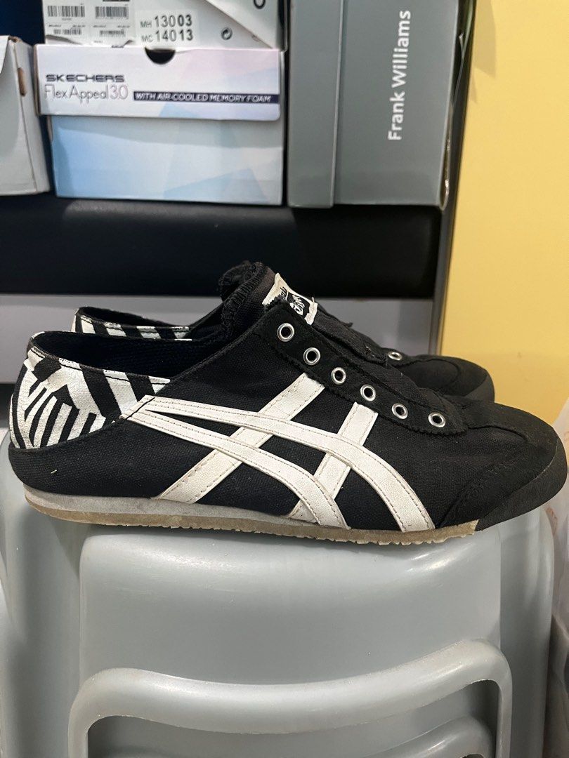 Onitsuka Tiger Slip On Black (Category: Sneakers) located in Singapore. Submitted by shimmyshaker (Listing ID 1259351514, Image 2). Description: Size: 23.5cm US 5 EU 37.5 willing to deal face to face - shoes does not come in original box .
