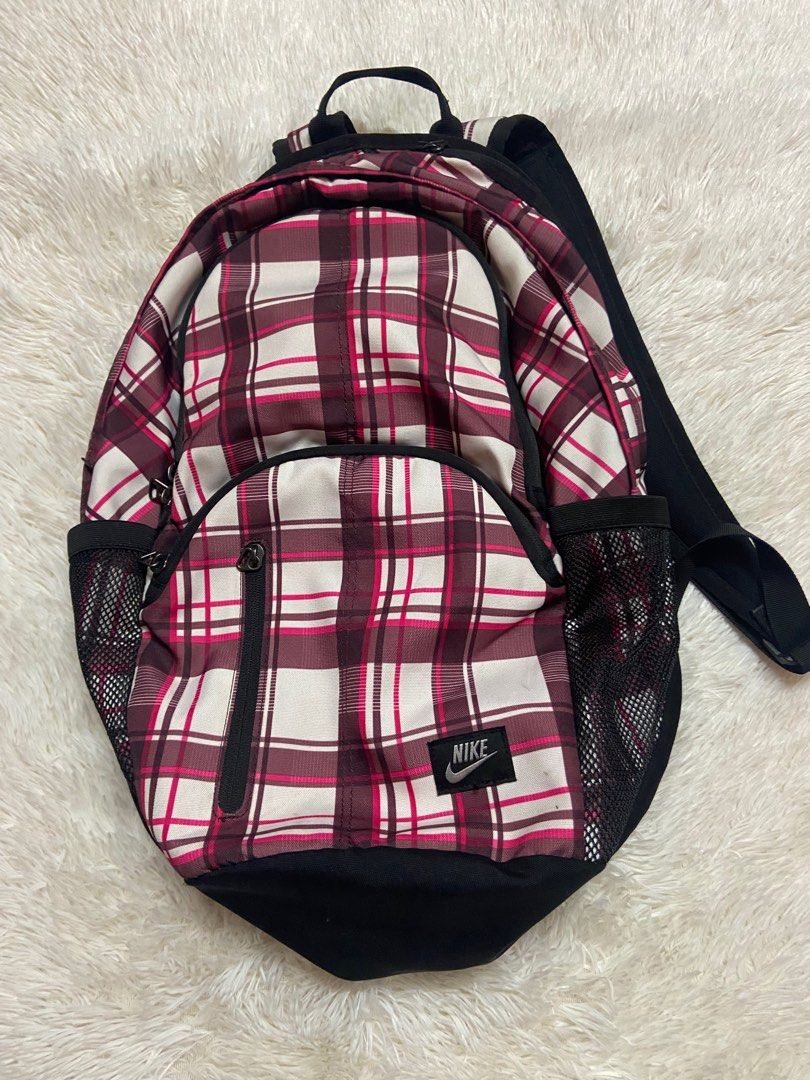 nike plaid backpack