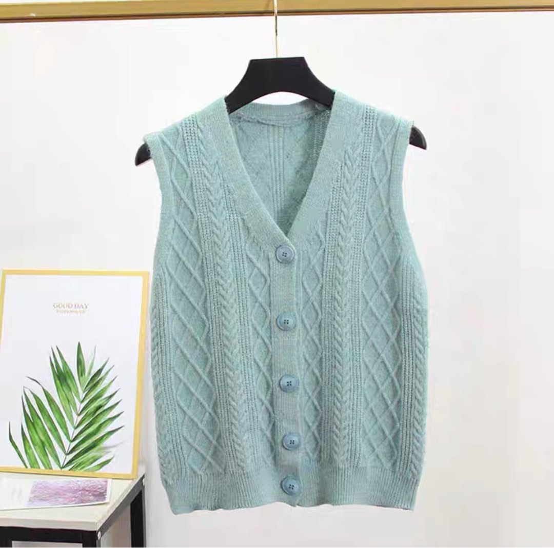 Knitted Vest Mint