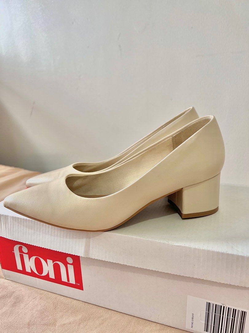 Payless Fioni Ivory Beige Heels Women s Fashion Footwear Heels on Carousell