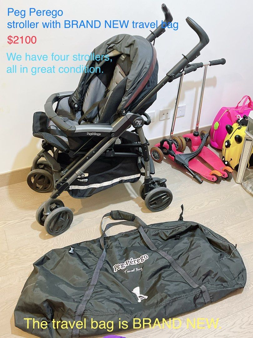 Peg P rego Stroller with BRAND NEW travel bag