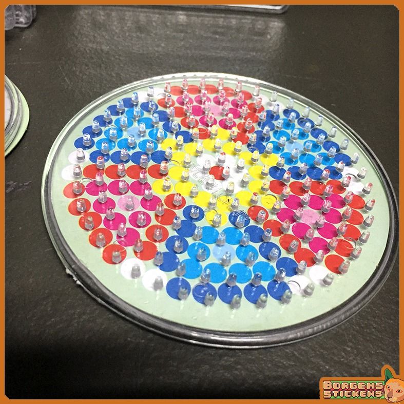 Perler Beads Peg Board 5mm Square Interlock / Circle / Heart / Star set ...