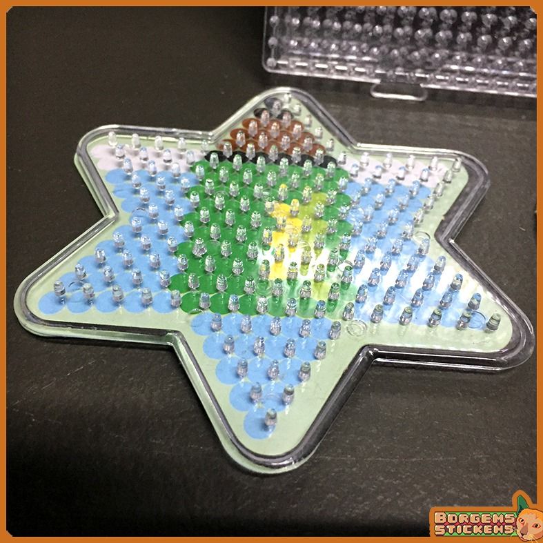 Perler Beads Peg Board 5mm Square Interlock / Circle / Heart / Star set ...