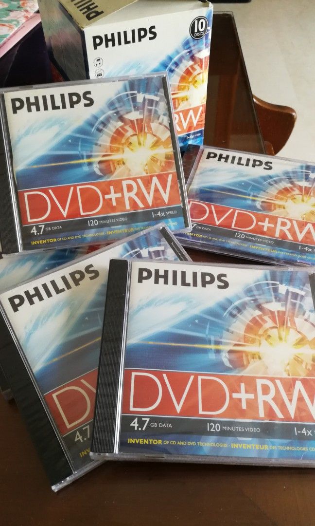 Philips DVD+RW Disc, Hobbies & Toys, Music & Media, CDs & DVDs on Carousell