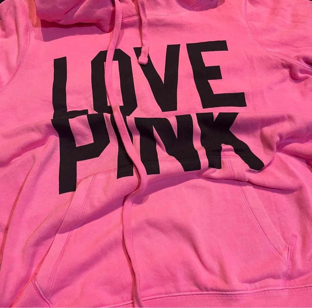 pink hoodie Women s Fashion Tops Sleeveless on Carousell