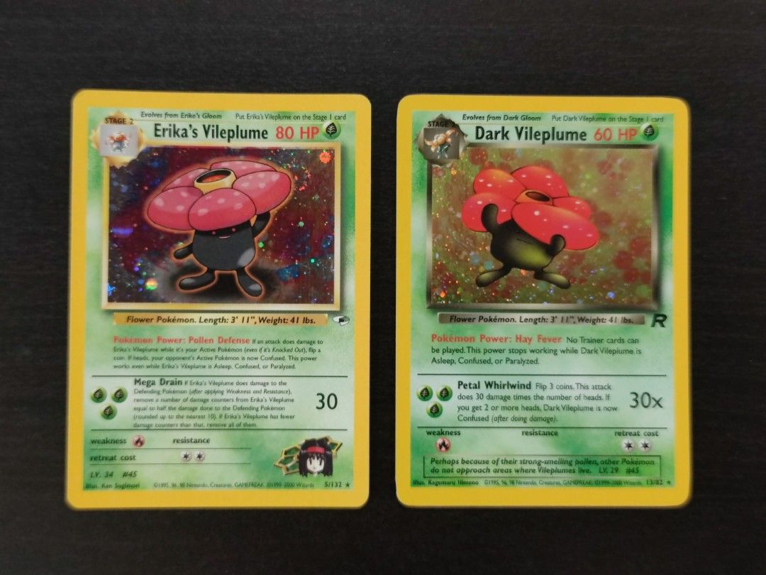 Pokemon Erika Vileplume | Dark Vileplume, Hobbies & Toys, Toys & Games on  Carousell