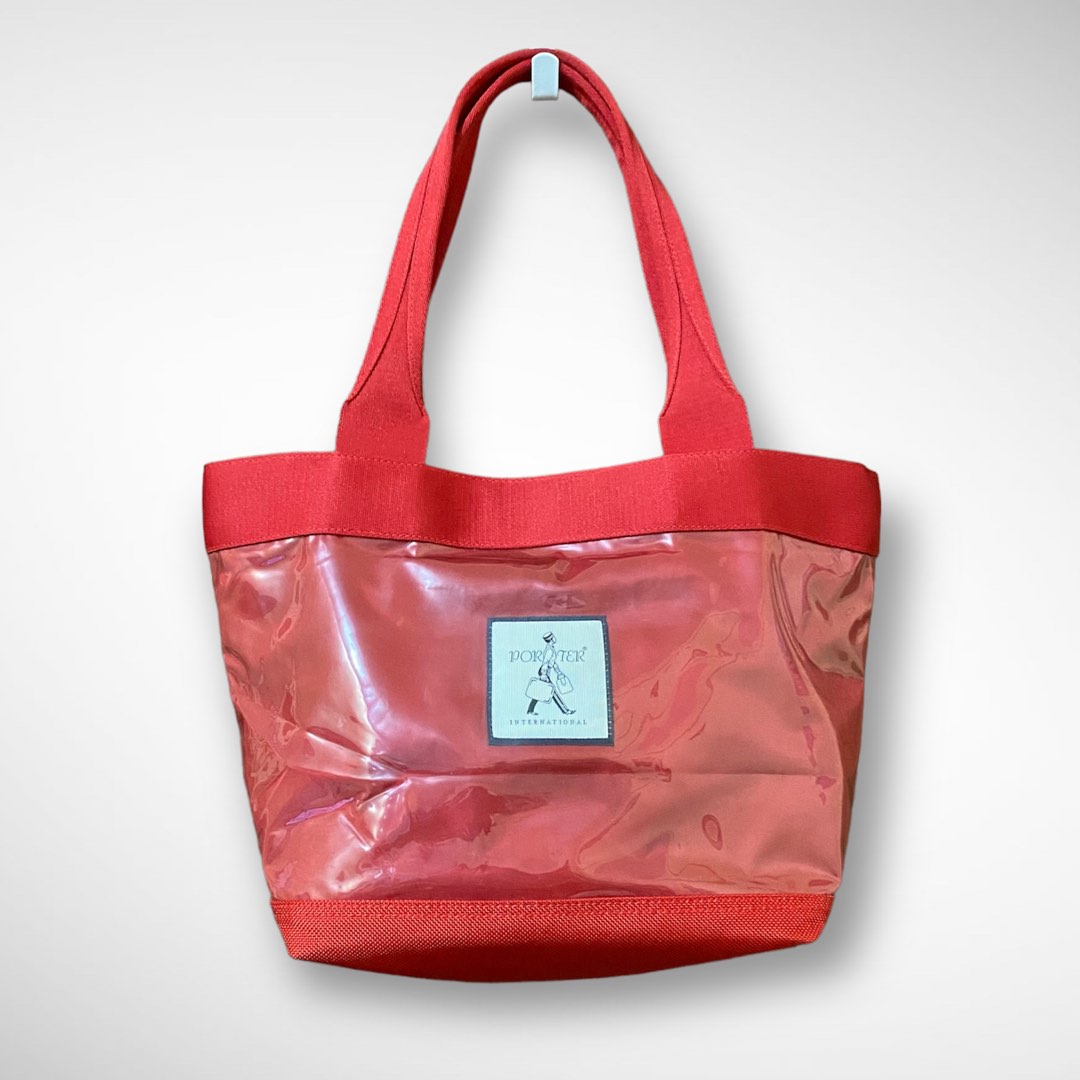 Porter International Red Tote Bag, Women's Fashion, Bags & Wallets — free download