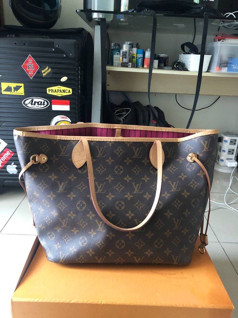 Preloved Tas Louis Vuitton LV Neverfull ori 2021 Barang Mewah