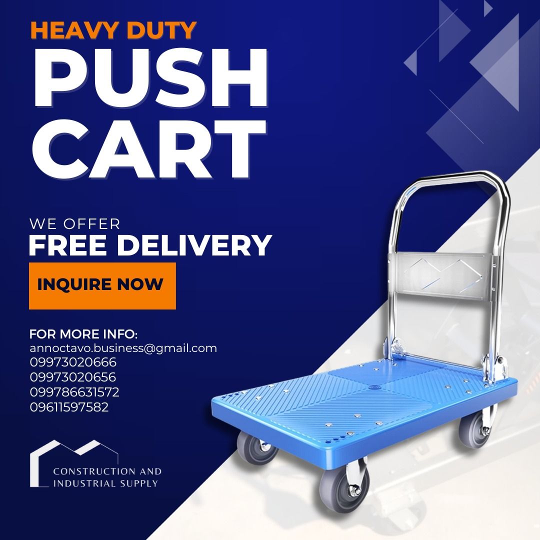 Push Cart with Wheels Foldable Push Cart Steel Push Cart Plastic