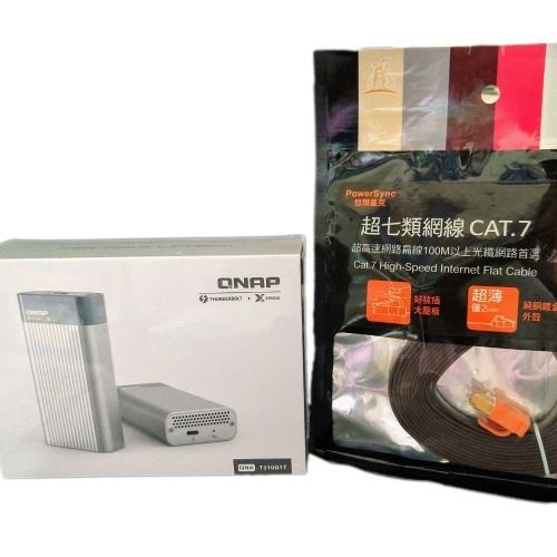 QNAP 威聯通Thunderbolt 3 10GbE網路轉換器(QNA-T310G1T), 電腦及科技