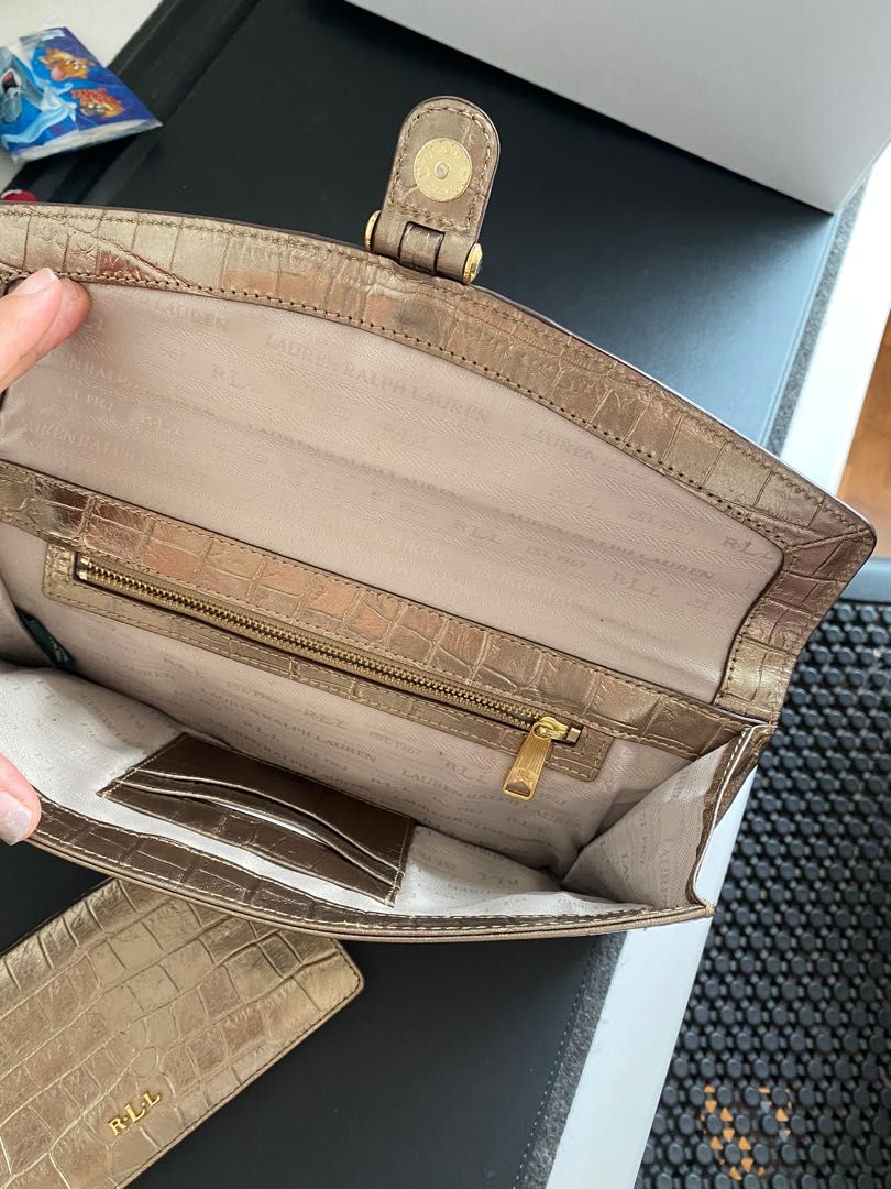 Ralph lauren clutch top purse