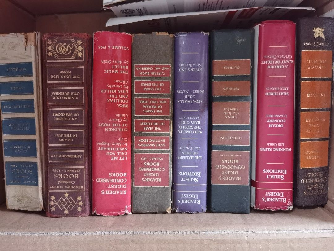 Readers digest special editions from 1950-1980s (Category: Storybooks) located in Manila. Submitted by icedlava (Listing ID 1259273432, Image 1). Description: buy each for 500 pesos or take entire set of 8 books for 3000.