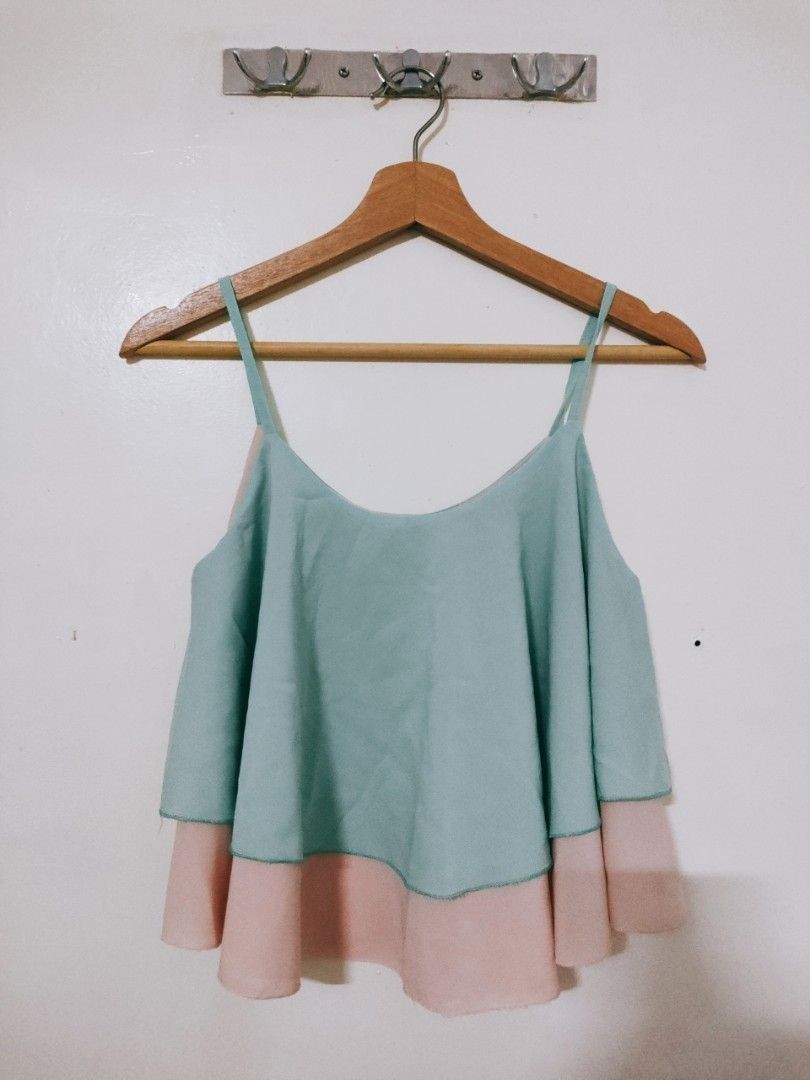 Chiffon spaghetti strap discount top
