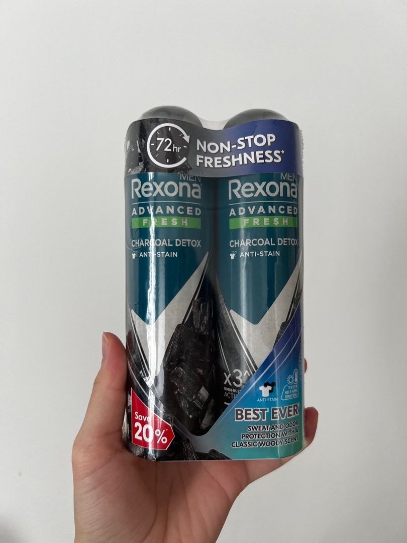 Rexona Charcoal Detox 135ml, Beauty & Personal Care, Men's Grooming on