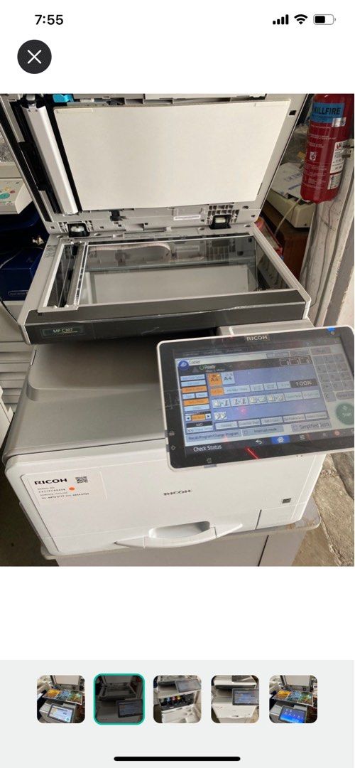 Ricoh MPC 307 Small Colour used Copier / Printer with large LCD Touch