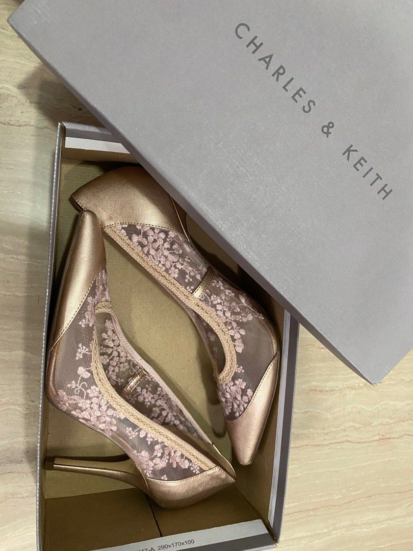 Rose Gold Covered Pump Heel Wedding Shoe Women s Fashion