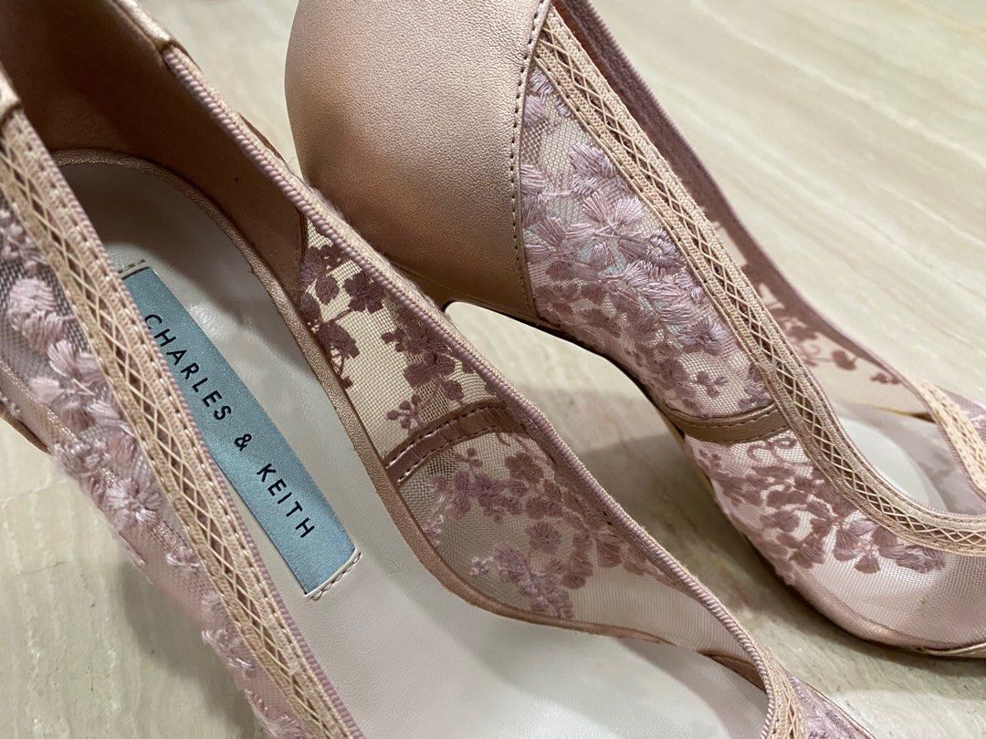 Rose Gold Covered Pump Heel Wedding Shoe Women s Fashion