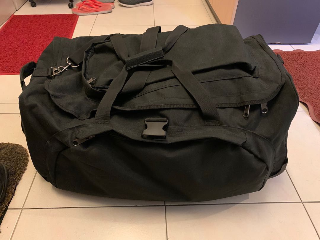 SAF black two wheeled duffel bag, Men's Fashion, Bags, Backpacks on