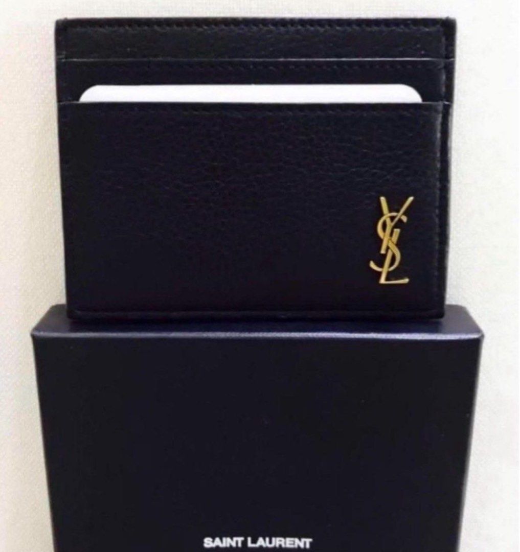 Saint laurent card holder store sale