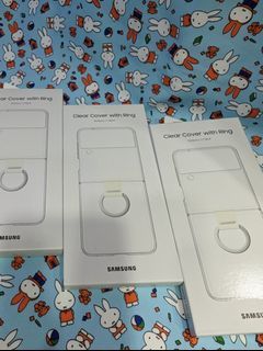 SAMSUNG Galaxy Z Filp4 Case / Clear Cover With Ring / 三星ZFlip4 原裝指環式透明保護殼 #Z Flip4 #Galaxy Z Flip4 #原裝保護殼 #三星