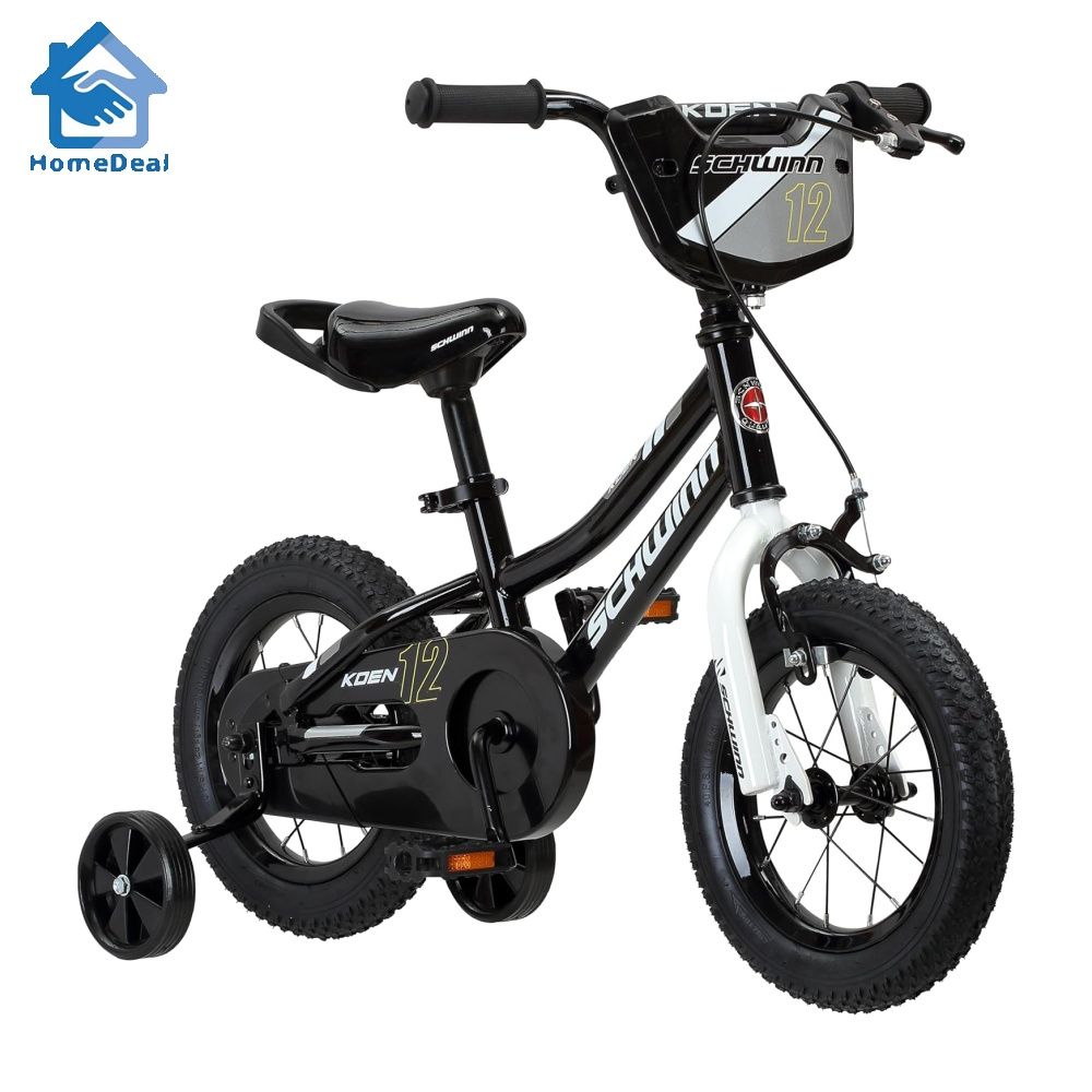 Schwinn Koen Boys Bike for Toddlers and Kids Black 12 inch