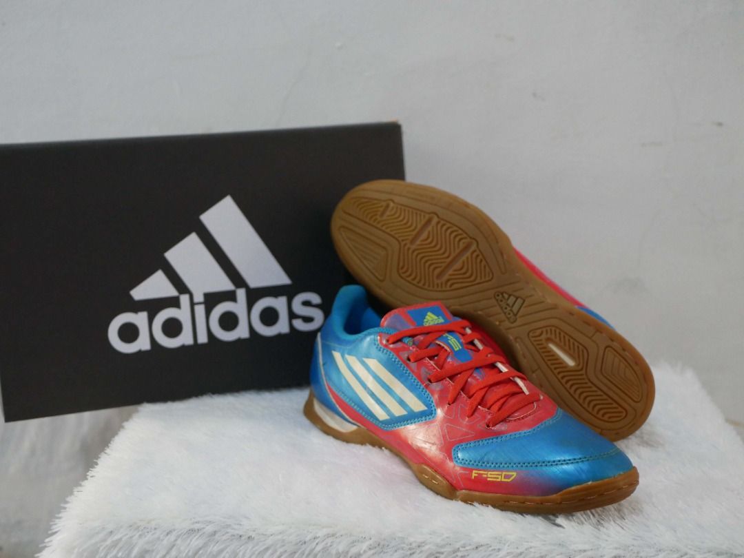 Sepatu Futsal Adidas F5 IN Original Biru V23942 Stok Lama