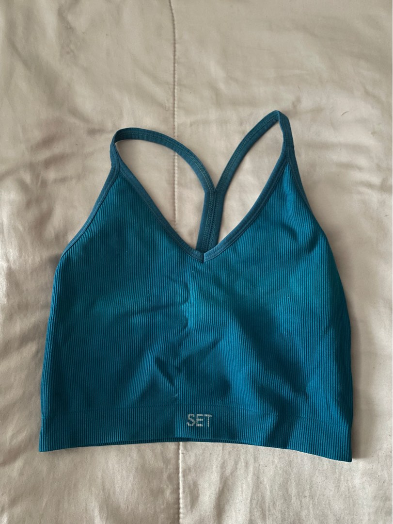 Set active sculptflex ribbed v bra - BRAND NEW TAGS, Women's Fashion,  Activewear on Carousell