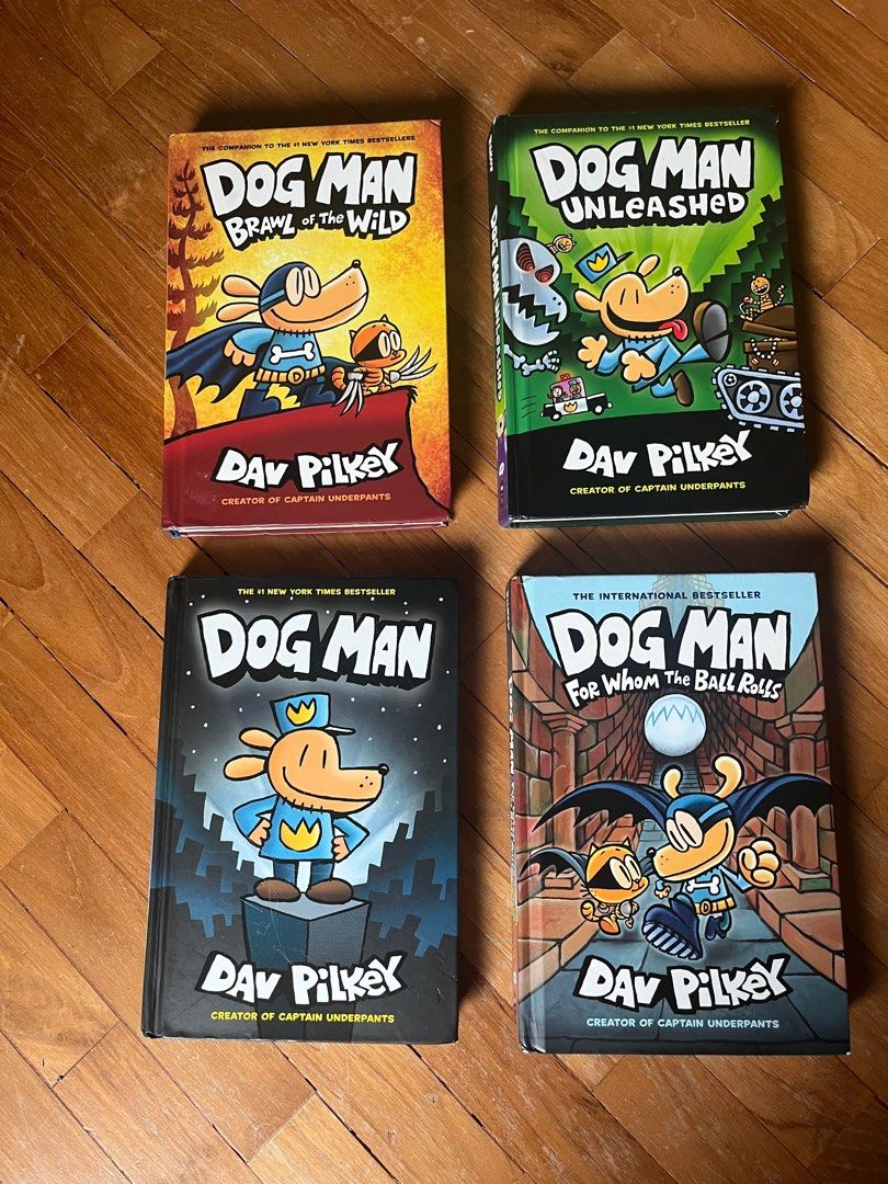 Set of 4 Dog Man Comic Books, Hobbies & Toys, Books & Magazines, Children