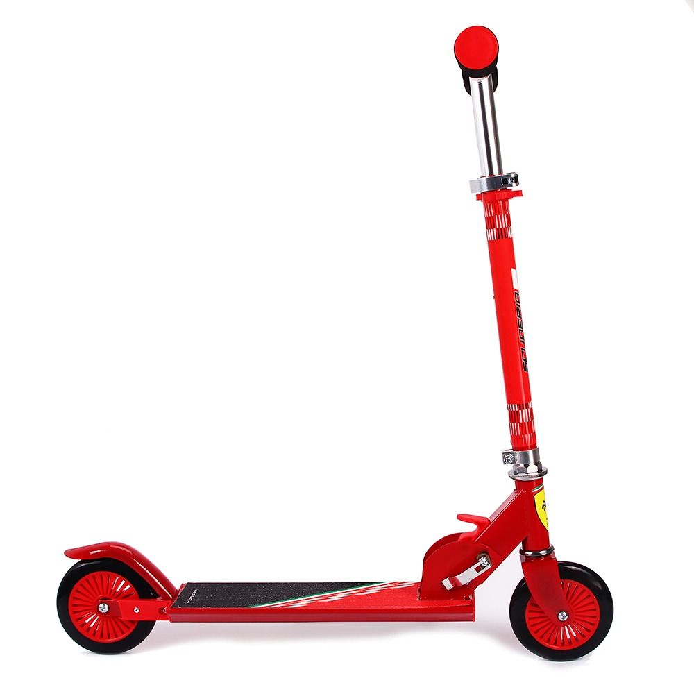 [SG WARRANTY] Ferrari 2 Wheel Scooter For Kids Red, Sports Equipment