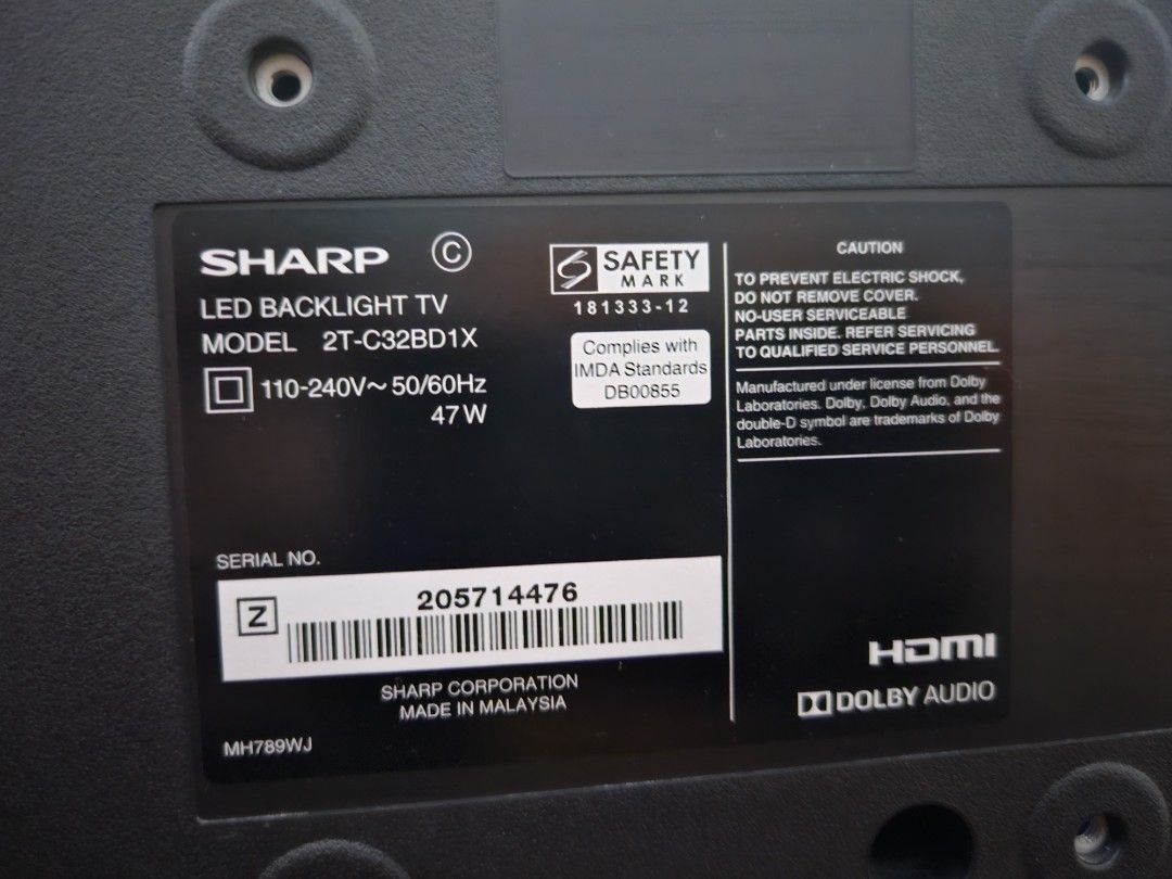 Sharp 32 Inch HD TV, TV & Home Appliances, TV & Entertainment, TV on