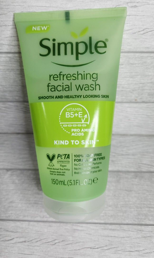 SIMPLE FACIAL WASH, Kesehatan & Kecantikan, Kulit, Sabun & Tubuh di