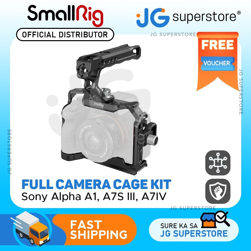 SmallRig Lightweight Camera Cage Kit with Dual Lock Side Plates, HDMI ...