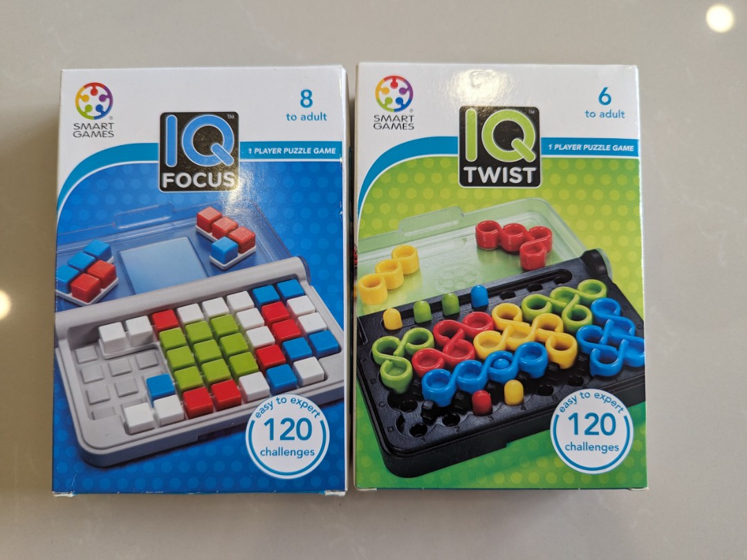 SmartGames IQ Twist, a Travel Game for Kids and Adults, a Cognitive  Skill-Building Brain Game - Brain Teaser for Ages 6 & Up, 120 Challenges in