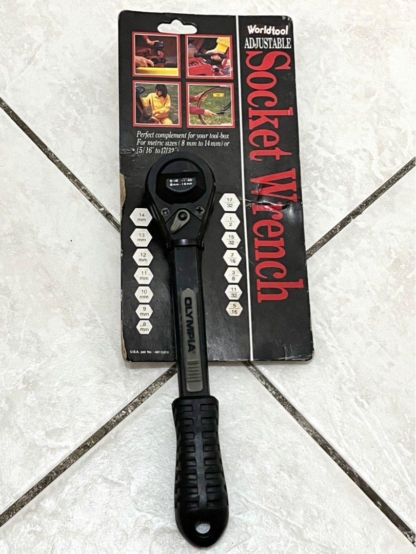 8mm socket shop wrench with extension