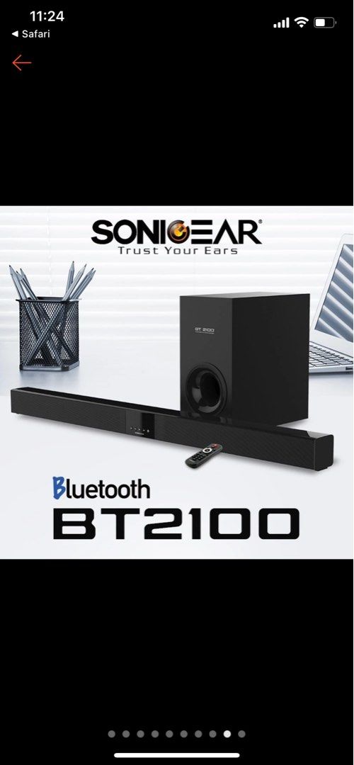SonicGear BT2100 Soundbar and Subwoofer