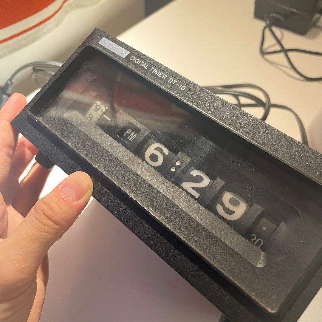 Sony DT-10 Retro Digital Flip Clock from Japan, Furniture