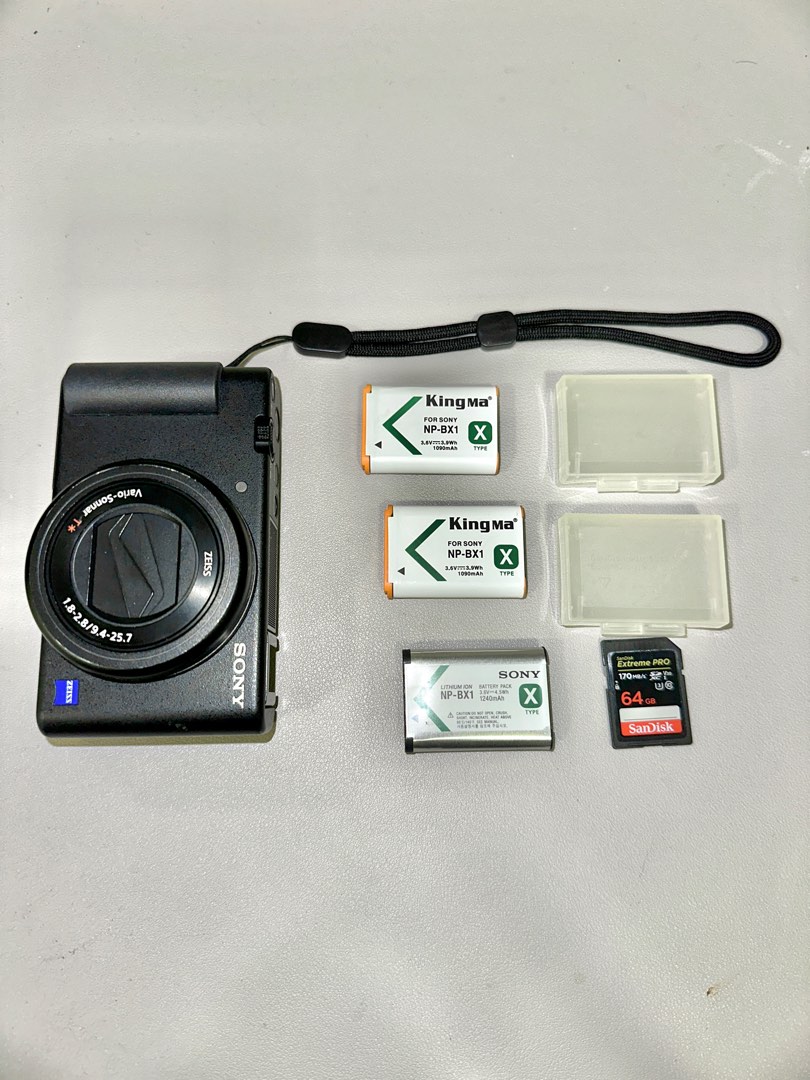 Sony ZV1 camera (include 3 batteries + 64GB memory card + charger), Photography, Cameras on