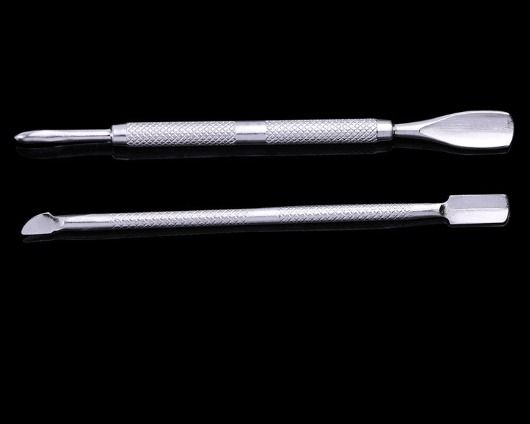 Stainless Steel Dead Skin Pusher Cuticle Cutter 3 Piece Set Tools ...