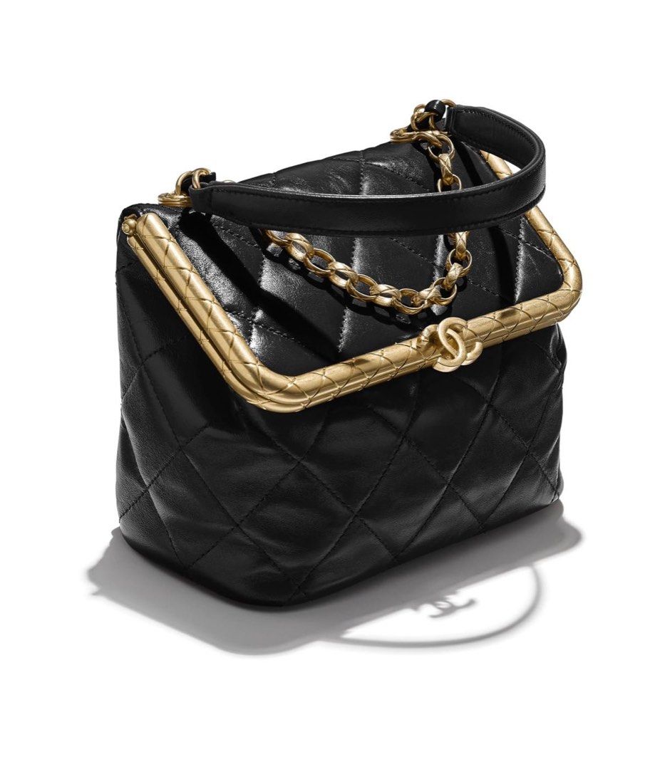 Super Rare CHANEL SMALL KISS LOCK BAG