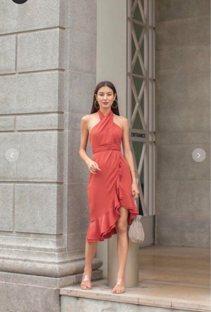 halter neck vest dress Ladylike Black Halter Vest Dress main image 0