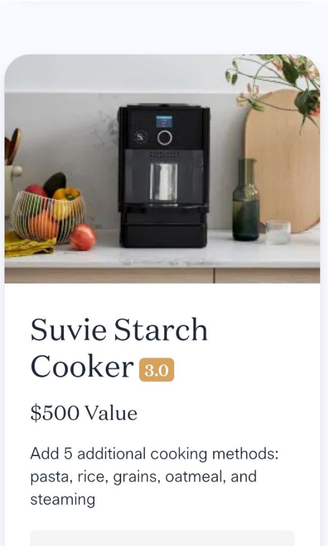 Suvie Starch Cooker Kitchen Robot for SALE!, Furniture & Home Living ...