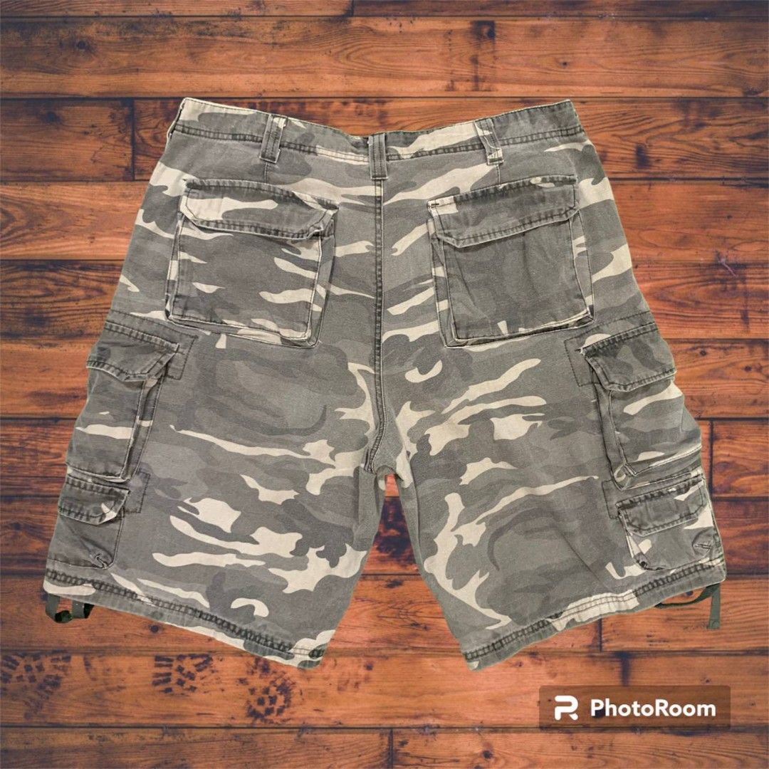 Sz 38 Lee Dungarees Camo Cargo Short Pants Men s Fashion